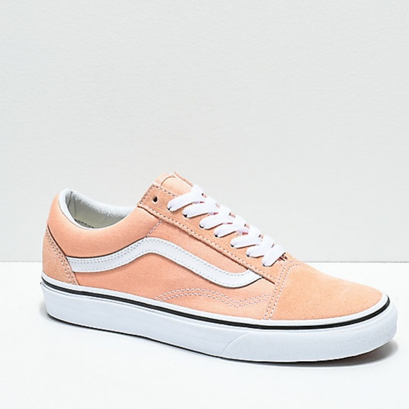 pastel orange vans
